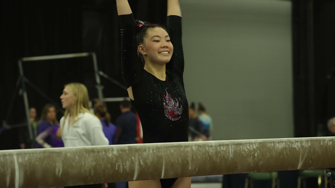Chloe Hayashi 3rd Place Beam Nashville Nights 2024 Wildfire Gymnast Level 10