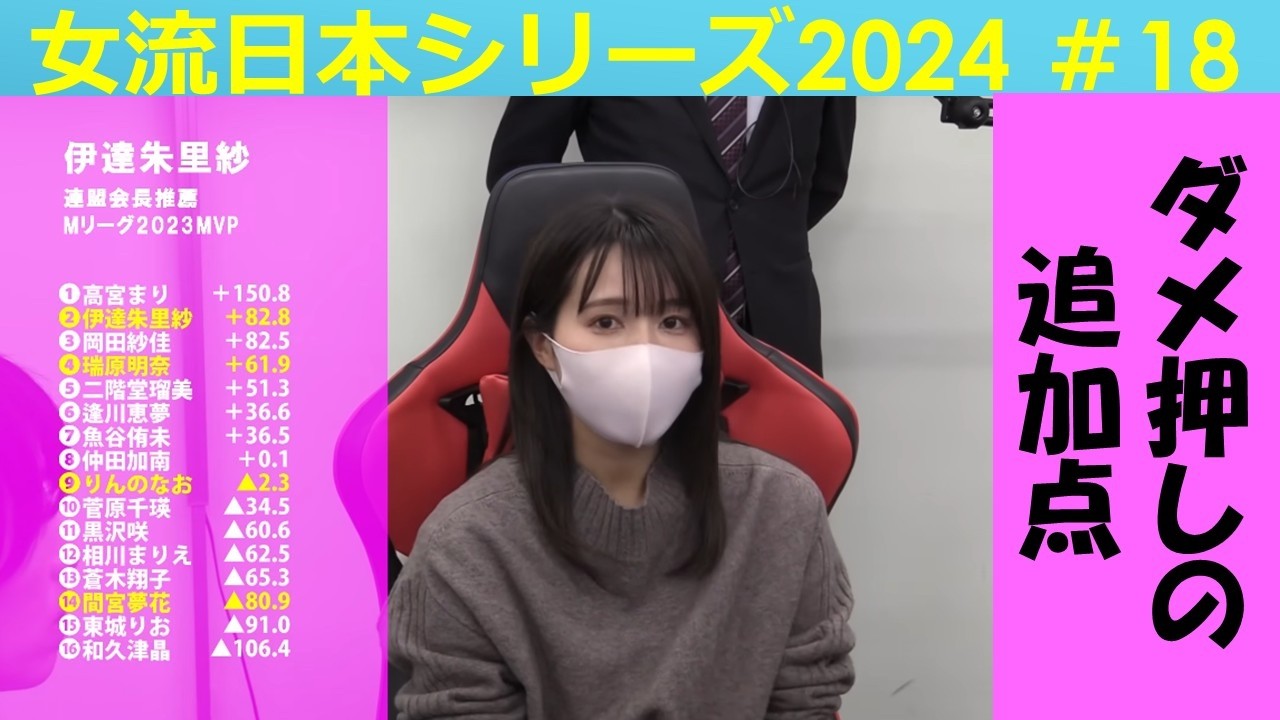 【麻雀】女流プロ麻雀日本シリーズ2024 18回戦