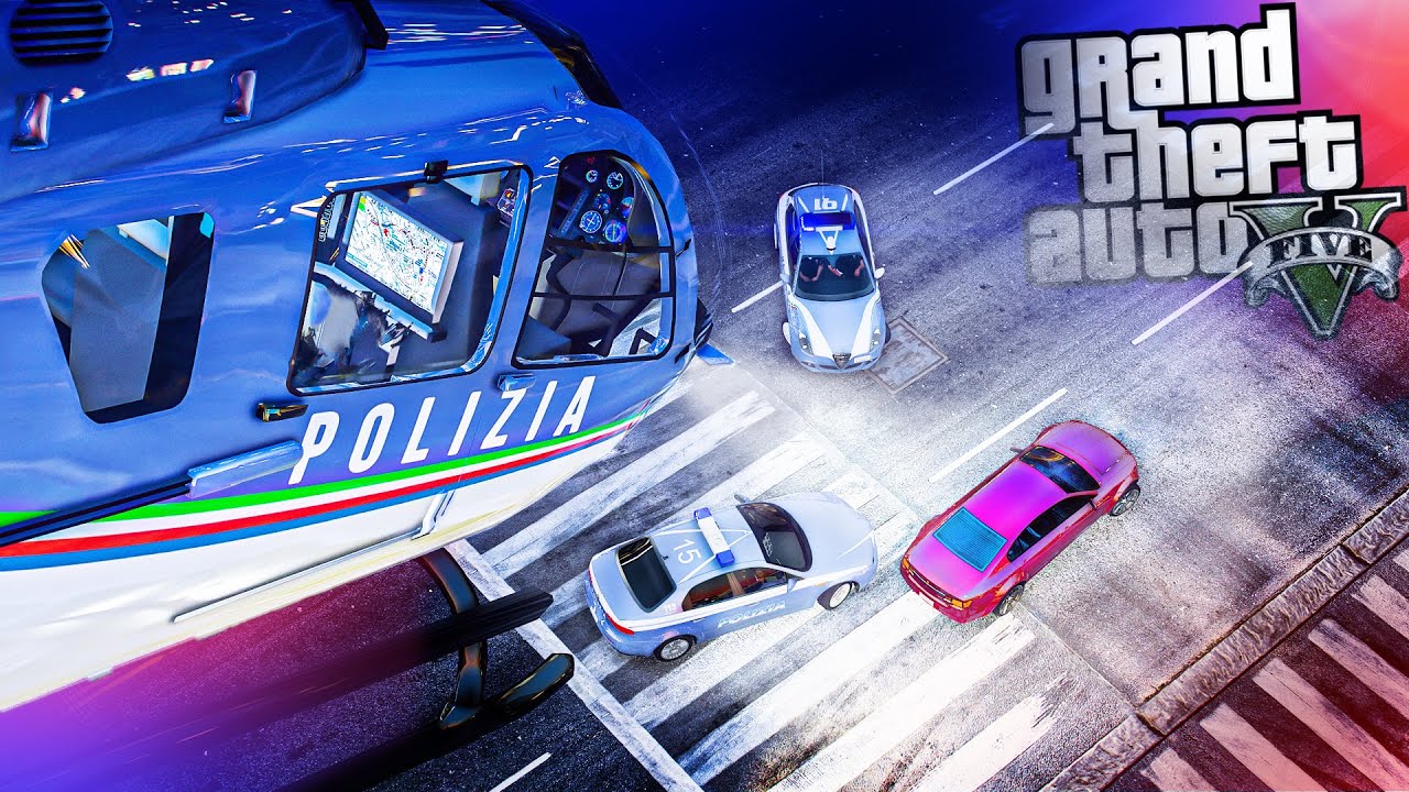 INSEGUIMENTI IN ELICOTTERO! - GTA 5 LSPDFR POLIZIA ITA 👮‍♀️