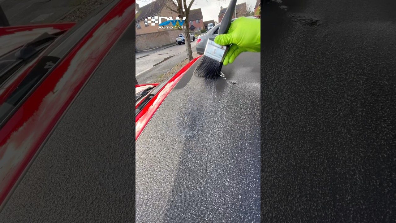 Paint Your Convertible Top for PROTECTION&hellip;. #automobile #satisfying