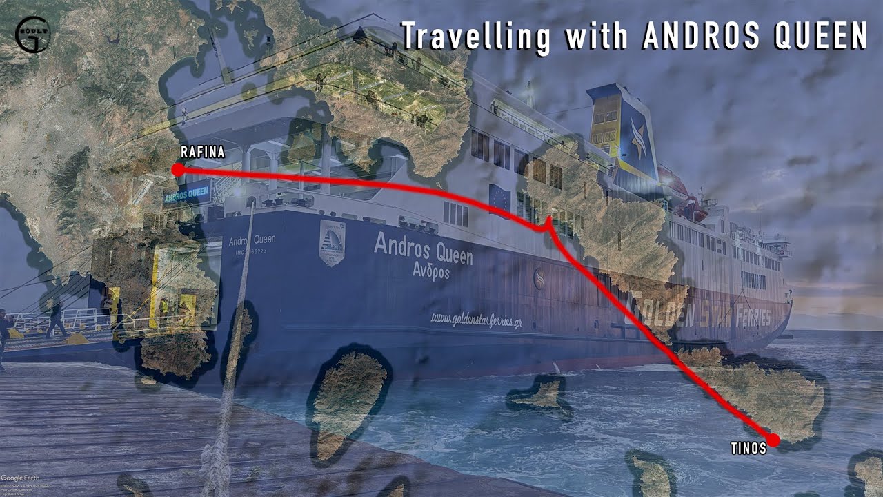 Travelling with ANDROS QUEEN: From Rafina to Tinos.