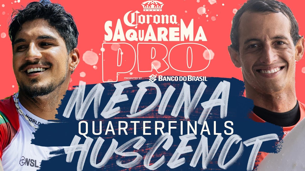 Gabriel Medina vs. Maxime Huscenot | Corona Saquarema Pro - Quarterfinals Heat Replay