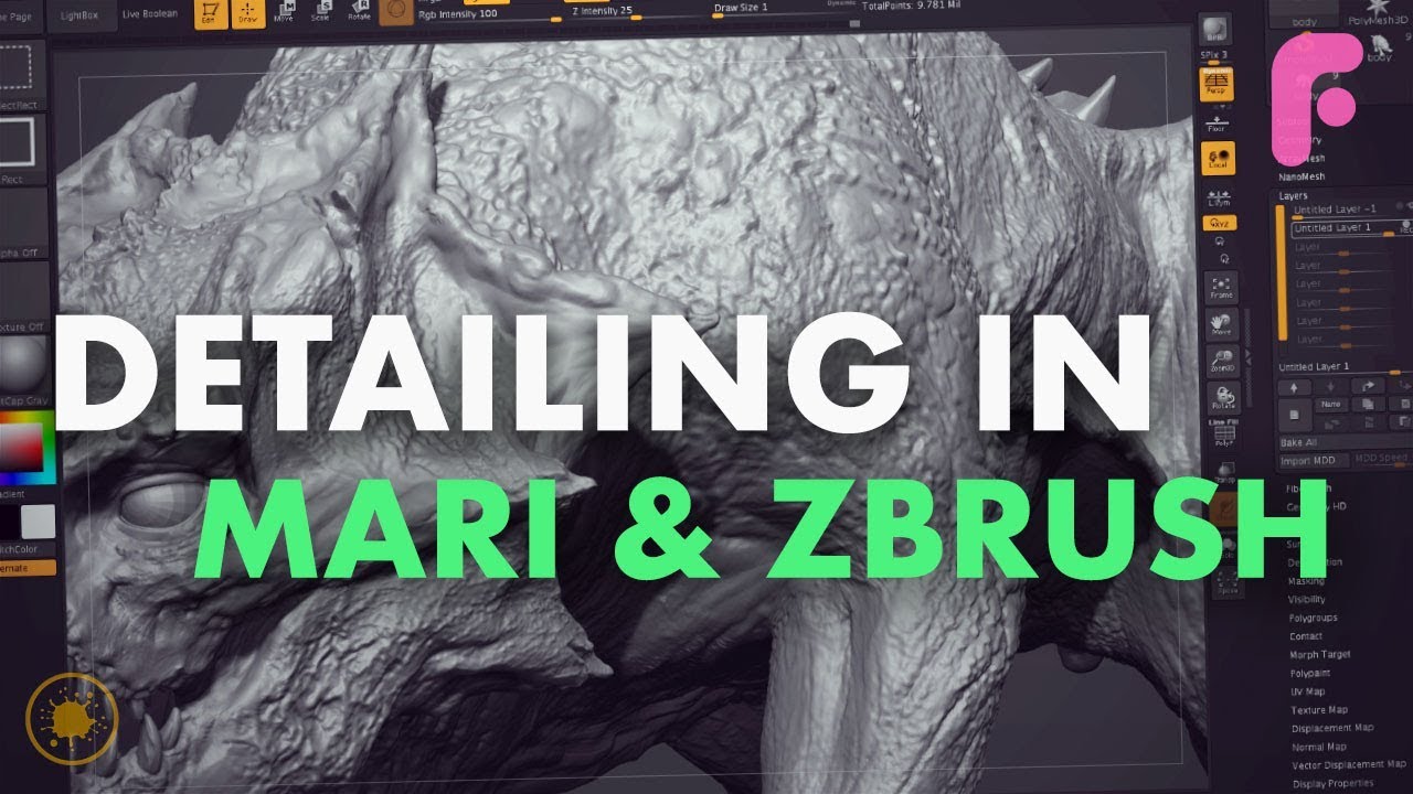 Detailing your Characters in Mari and ZBrush - Part 2