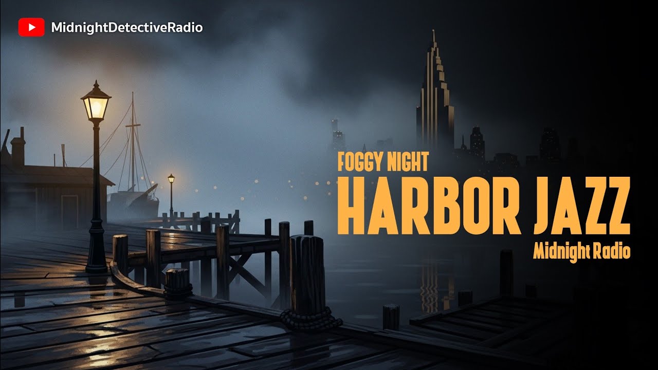 Broadcast from Noirhaven Harbor 🌊 Foggy Jazz Noir for Sleep & Deep Focus