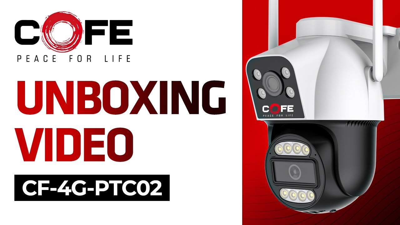 COFE 4G CCTV Camera Unboxing & Review Dual Lens 6MP SIM Based CCTV Camera (CF-4G-PTC02)