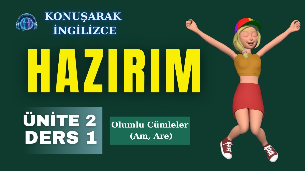 Konuşarak İngilizce | Ünite 2 – Ders 1: Be Fiili (Am, Is, Are)