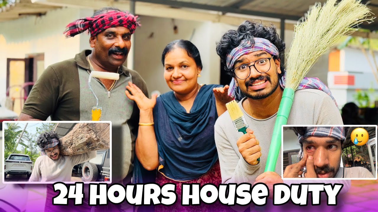 24 HOURS OF HOUSE DUTY 😭| PAINTING OUR HOME🏠 🤩
