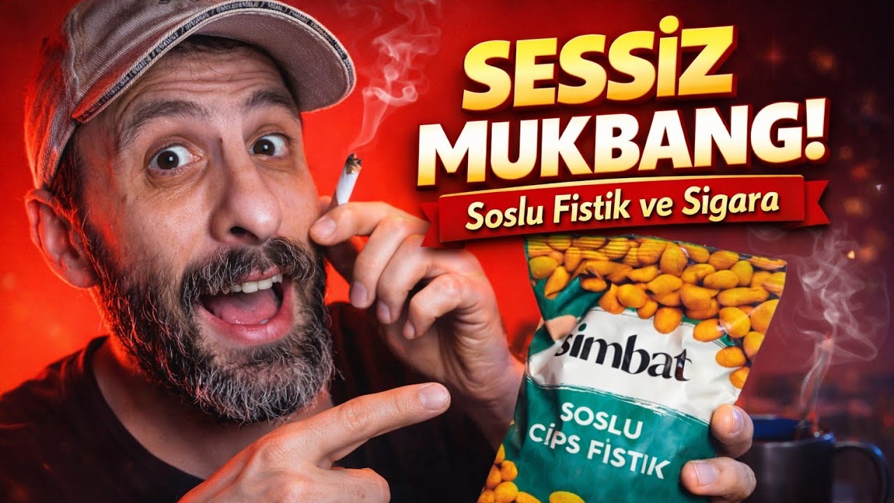O Takipçimi Kıramadım...🥜 Soslu Fıstık & Sigara ( %93 No Talking mukbang ASMR)
