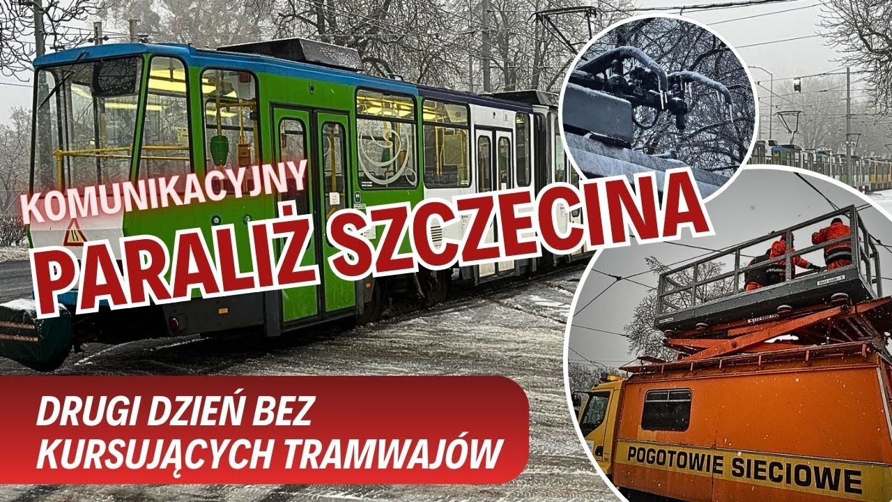 Szczecin sparaliżowany przez oblodzenie