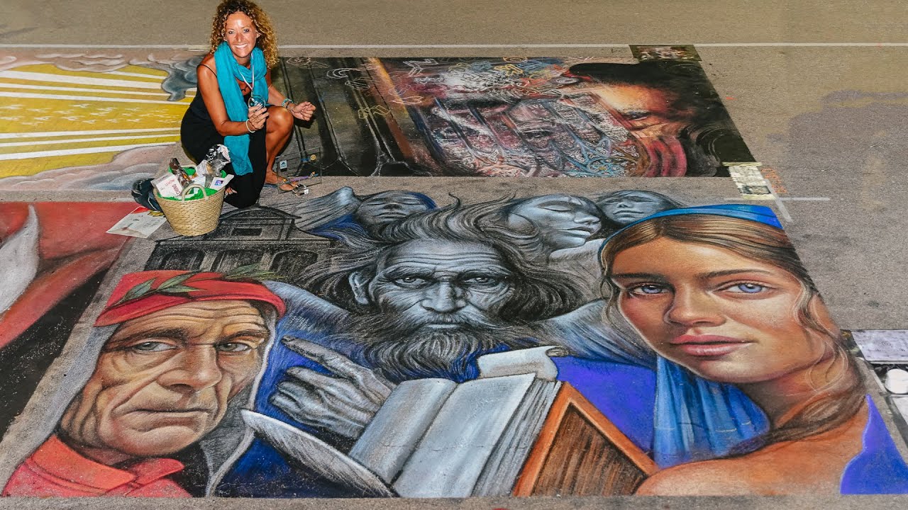 Grazie di Curtatone (MN): un successo il 50&deg; incontro dei madonnari ispirato alla divina commedia