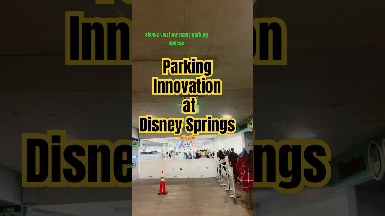Parking innovations at Disney Spring Orlando 