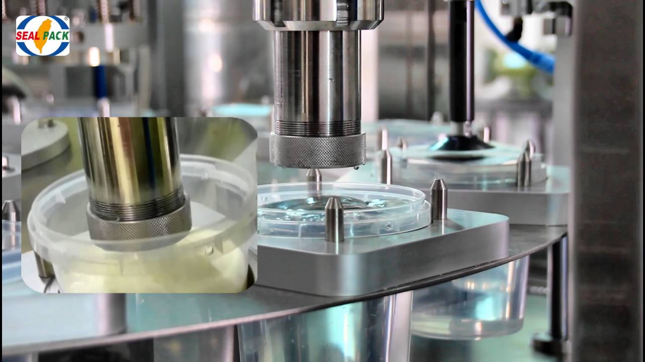 1 Liter Yogurt Cup Filling and Sealing Machine 1公升優格充填封口機 SP-2201B