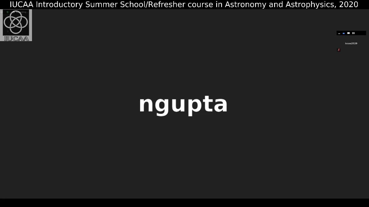 Neeraj Gupta: Introduction to Radio astronomy I