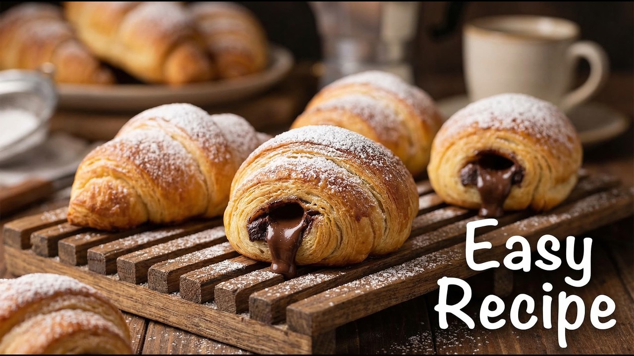 How to Make Chocolate Croissants  Simple Homemade Croissant Recipe