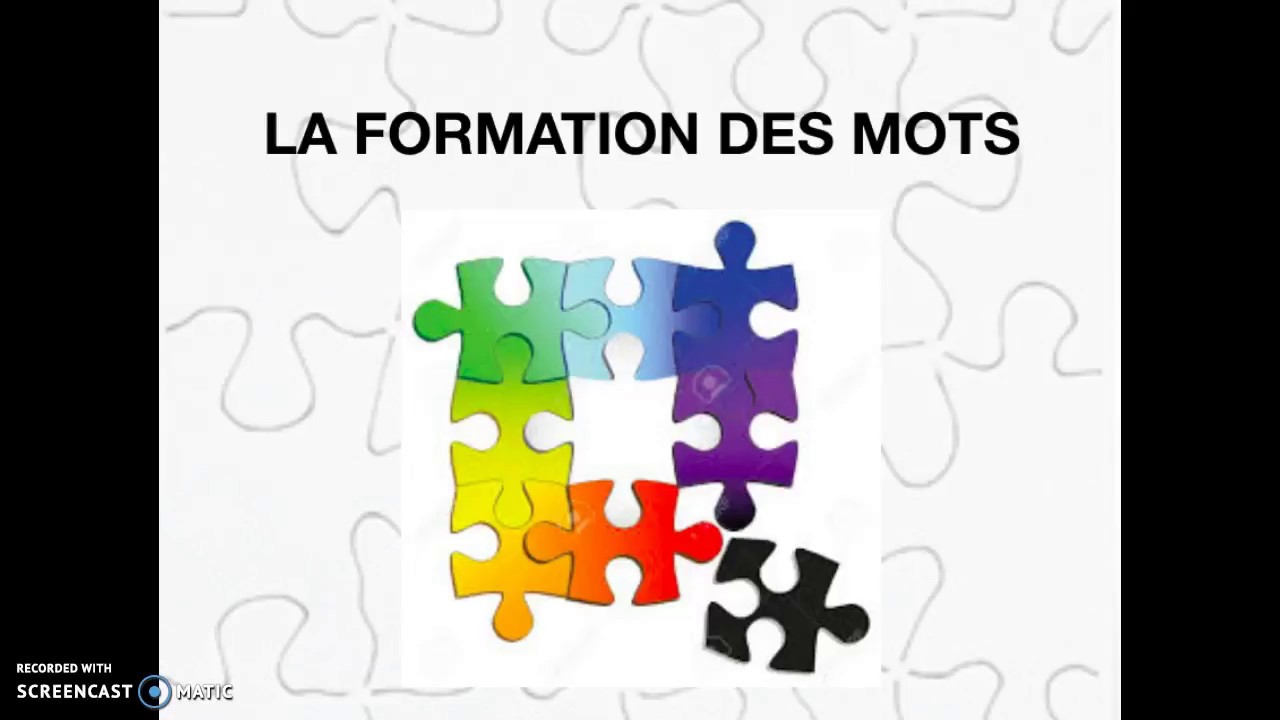 La formation des mots - 6 procédés