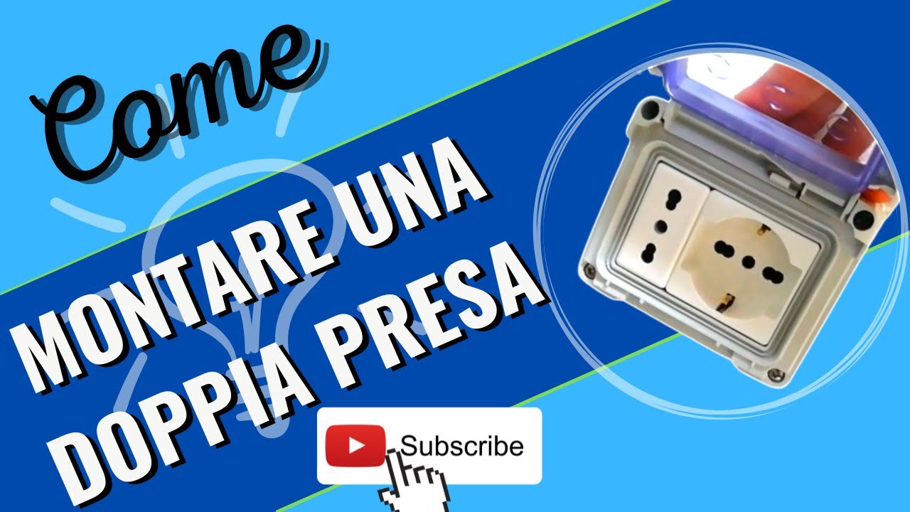 Come montare una doppia presa - bipasso italiana e universale schuko