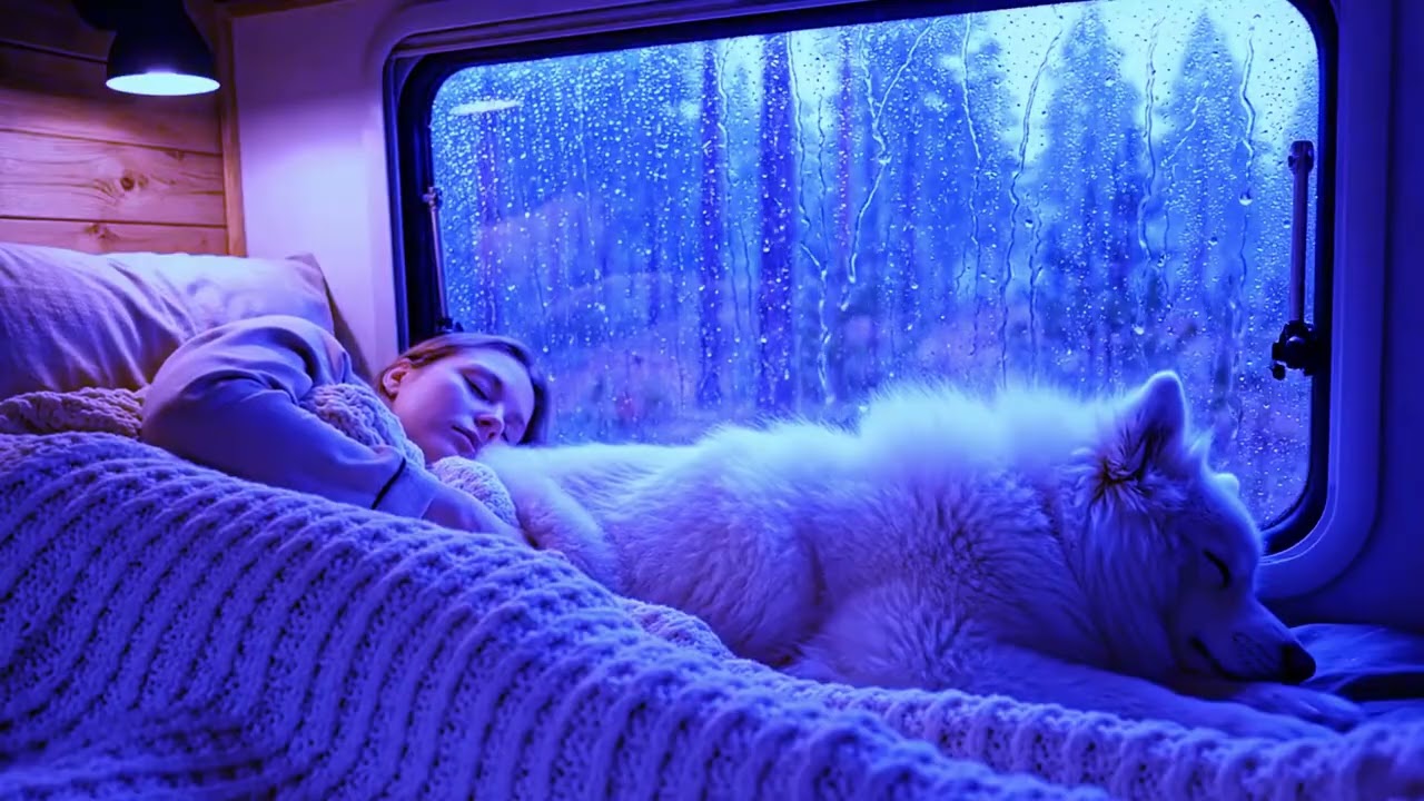 Dark Night Rain with Thunder | Relaxing Sleep Sounds