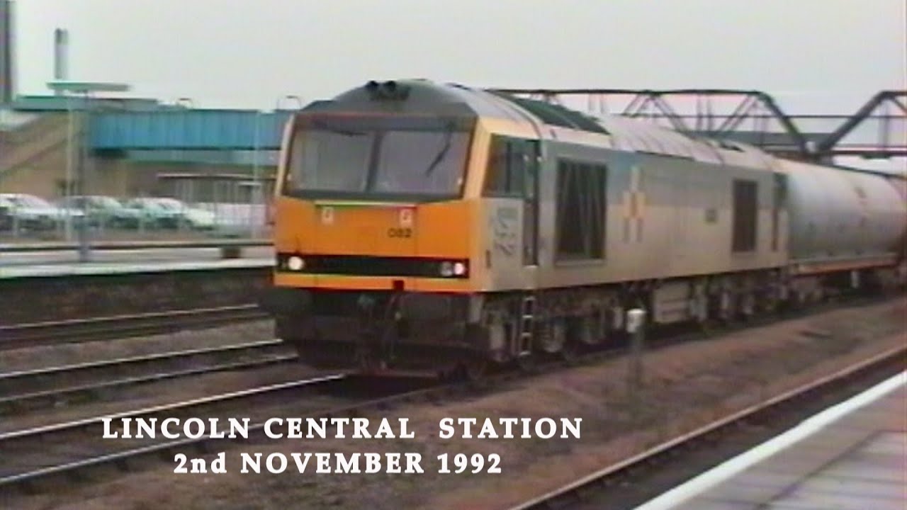 BR in the 1990s Lincoln Central Station on 2nd November 1992