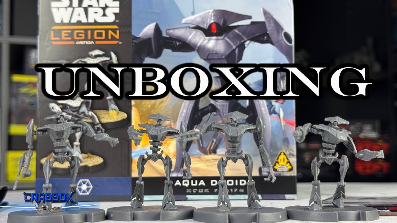 Star Wars Legion - Aqua Droids Unboxing and Assembly