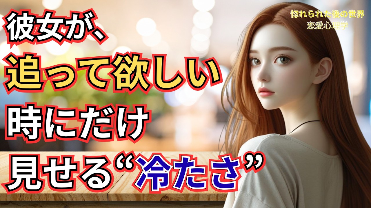 好意があるのに、そっけなくなる理由｜男がハマる“逆転現象”【恋愛心理学】惚れられた後の世界｜女心・両想い