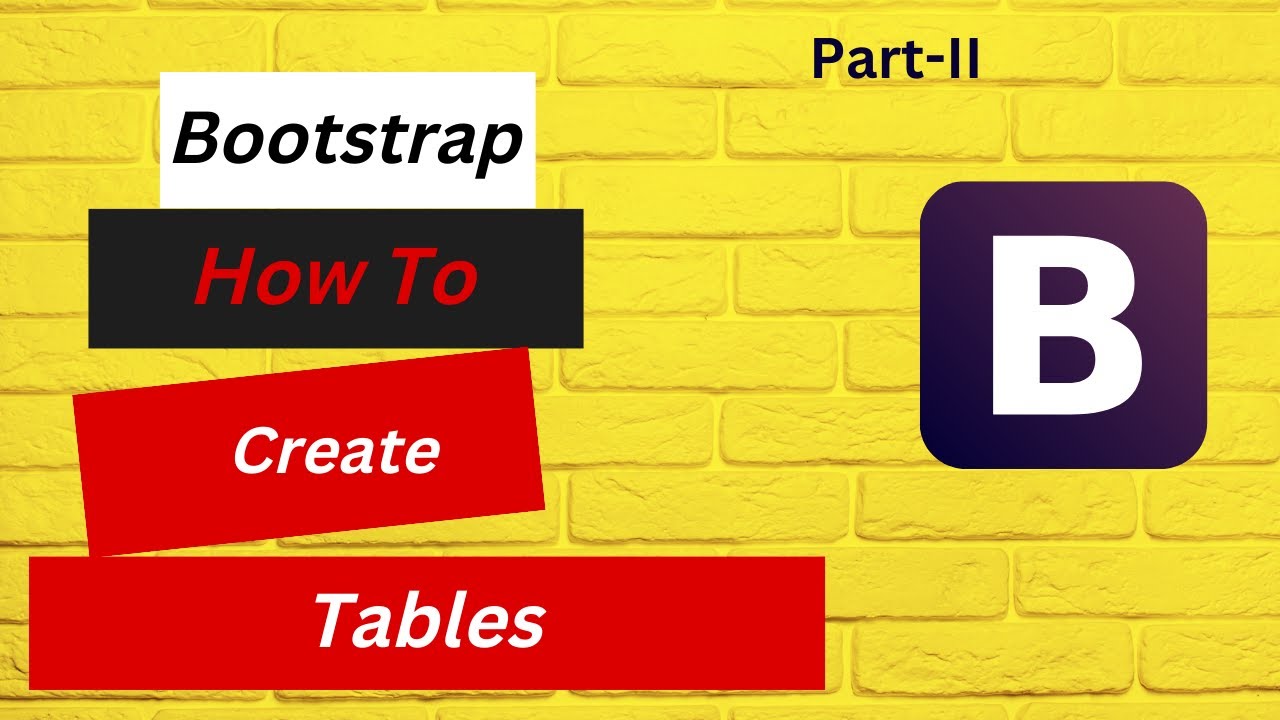 How to create Tables in Bootstrap | @BeingAProgrammer | Create a Data Table in Bootstrap |Typography