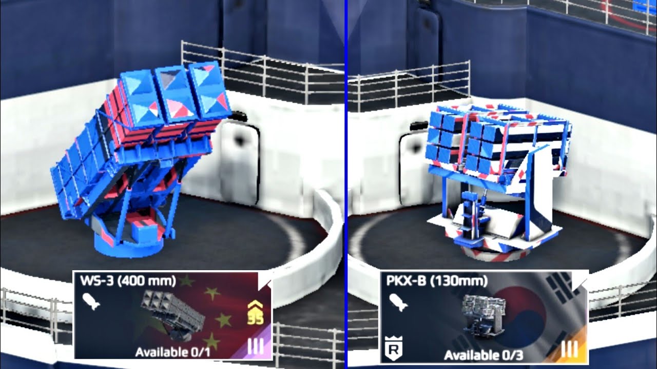 WS-3 Vs PKX-B Granade Launcher Damage Test Against Air Defense Modern warship 