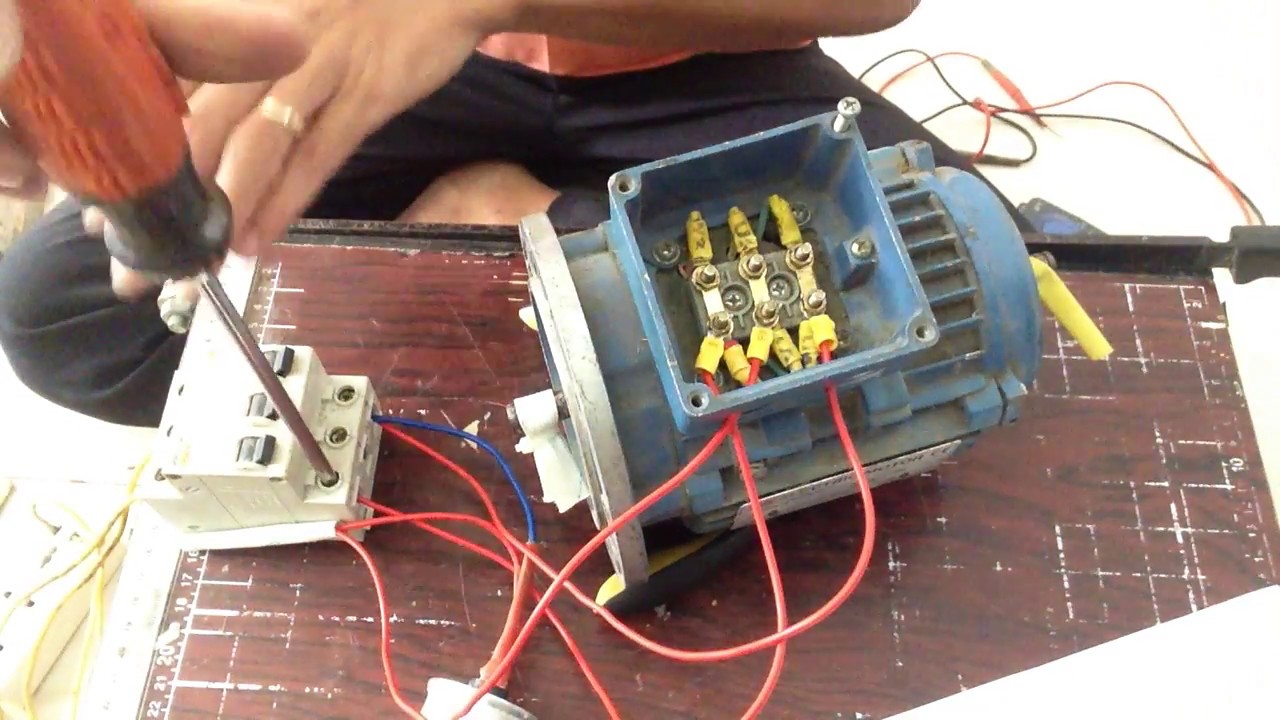 Đấu Động Cơ 3 Pha 380V Thành 1 Pha 220V - Conduction Of Three - Phase Motors Into a Single Phase