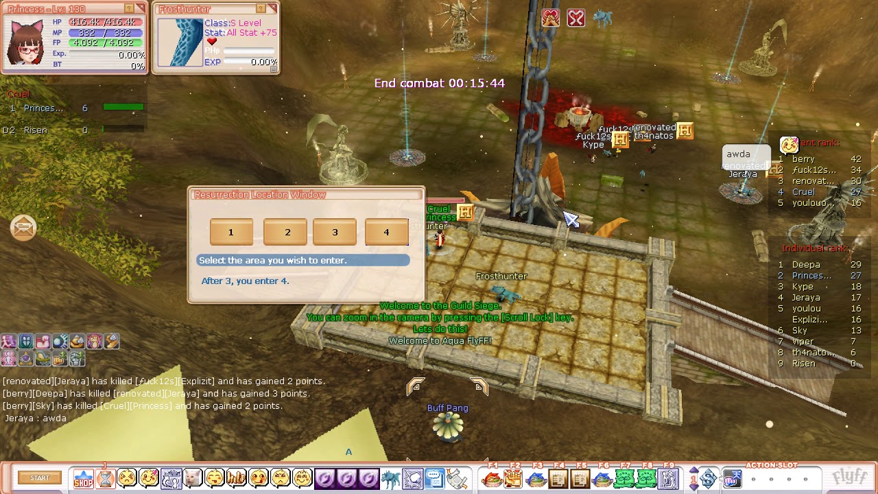 Aqua Flyff Siege 23/01/2021 BP MVP