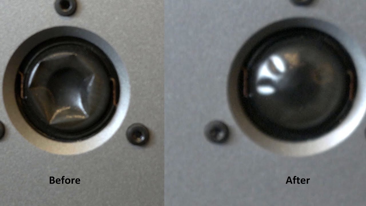 How to repair a pushed in tweeter