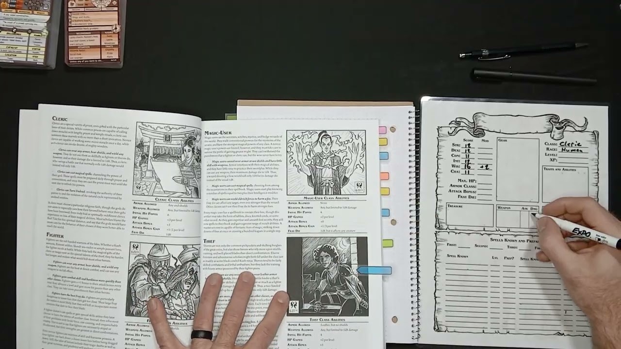 Scarlet Heroes Solo Actual Play 1 Part 1: Character Creation; Dark Fantasy TTRPG!