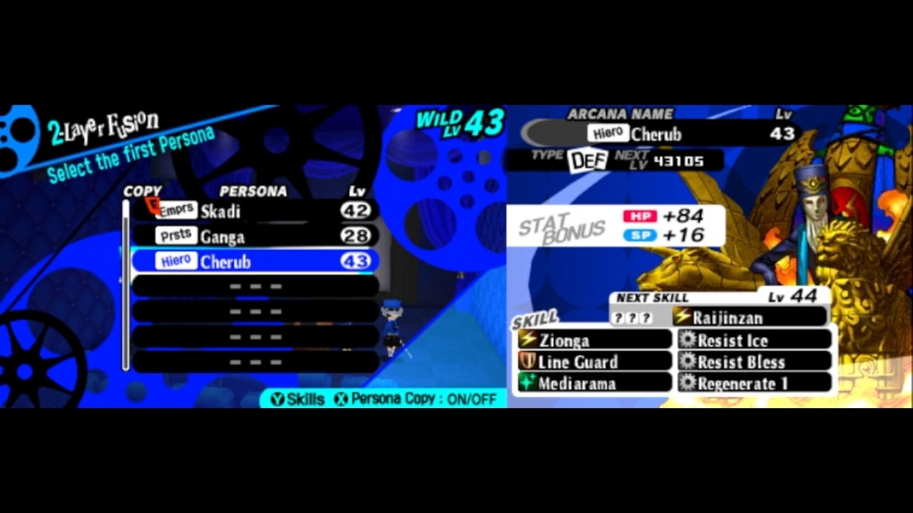 Persona Q2: Solo, Only Arsene, Risky Mode: Velvet Room Fusion: Cherub