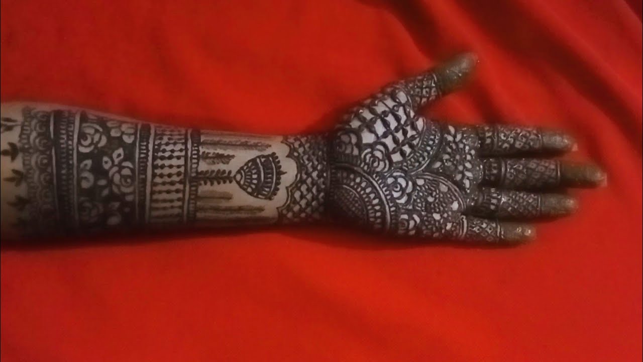Easy bridal mehndi design | Simple bridal mehndi front hand | Full hand mehndi | दुल्हन मेंहदी 