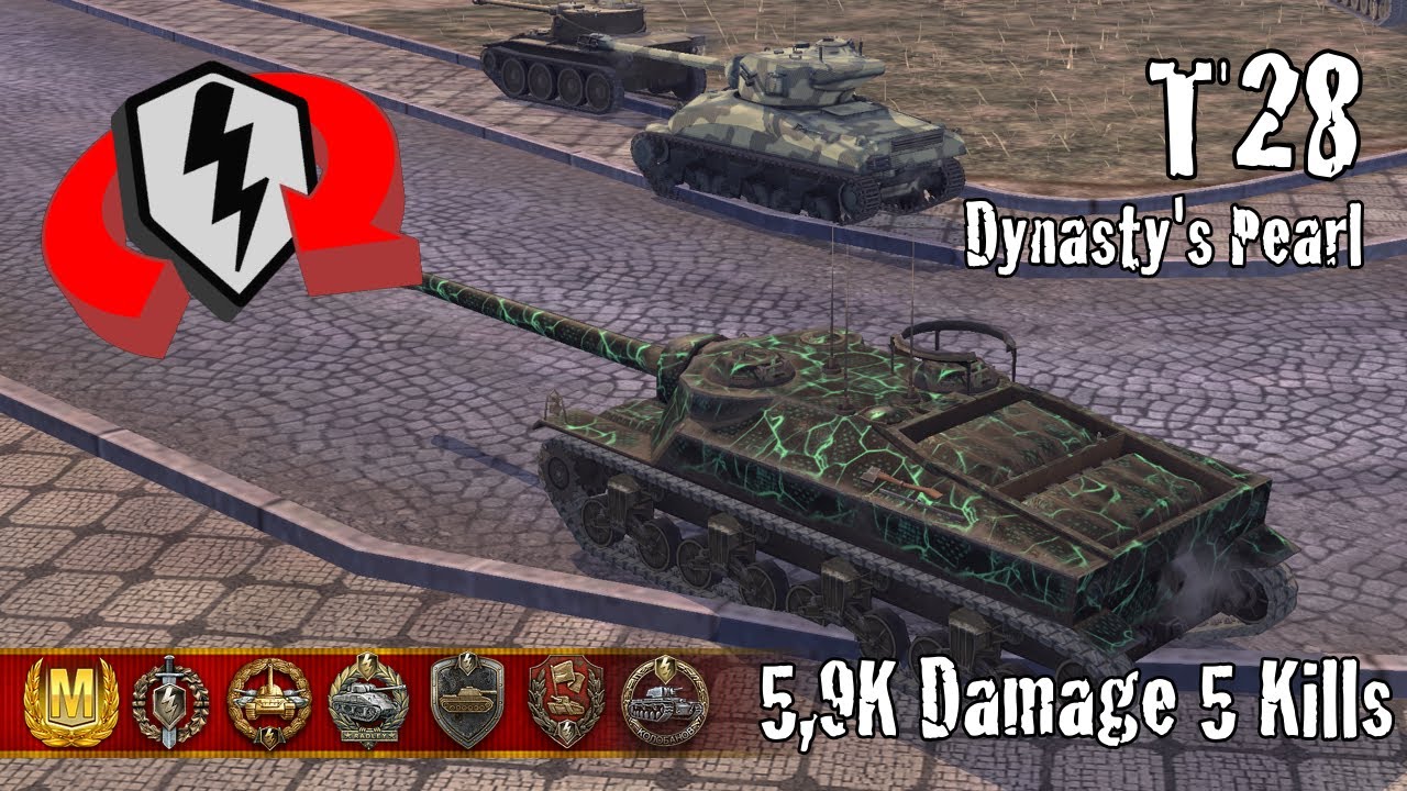 T28  |  5,9K Damage 5 Kills  |  WoT Blitz Replays