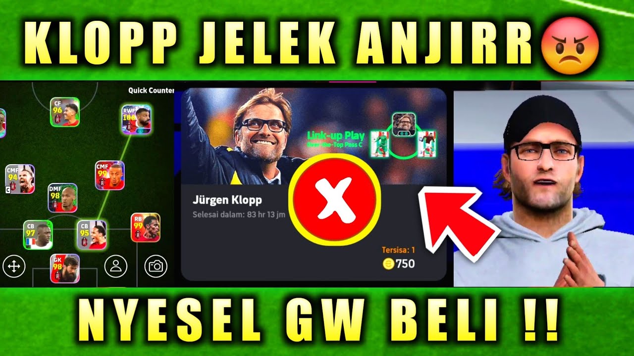 😡🔥 NYESEL GW BELI KLOPP!! KALIAN JANGAN BELI BIAR GA NYESEL KEK GW EFOOTBALL 2026 MOBILE
