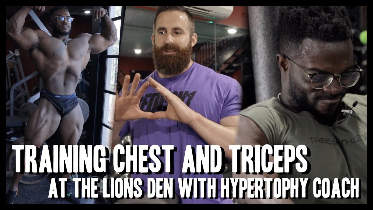 Training Chest & Triceps at The Lion's Den w/ The Hypertrophy Coach