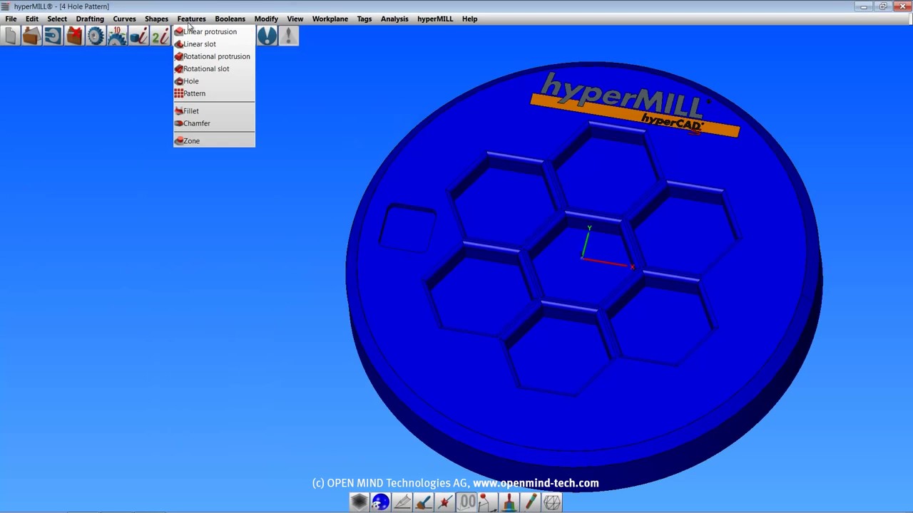 CAD for CAM software  hyperCAD S   Tutorial Part 13   Solids   YouTube