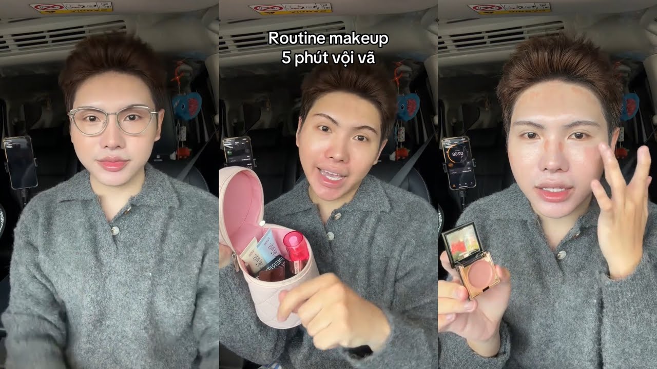 ROUTINE MAKEUP 5 PHÚT VỘI VÃ | NGHĨA I LÍT SON 