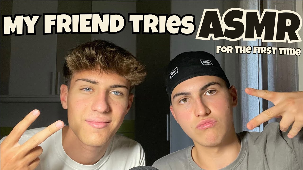 My FRIEND tries ASMR for the FIRST time 😴💤