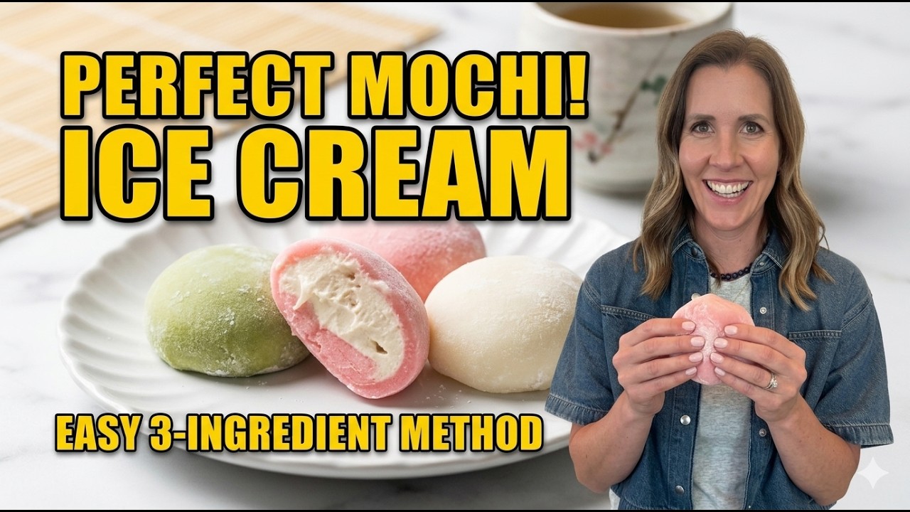 How to Make Homemade Mochi Ice Cream | Easy Japanese Dessert