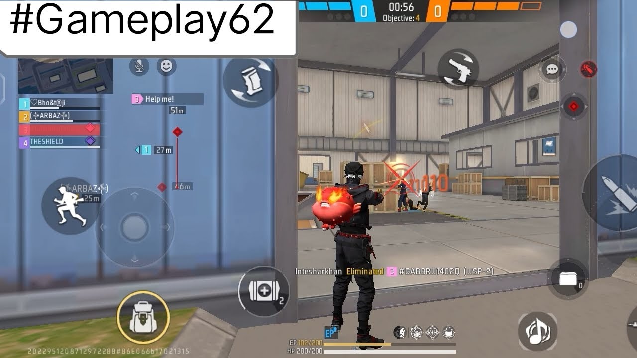 Free Fire Gameplay 62 #freefiremax #freefireshorts #freefireindia 