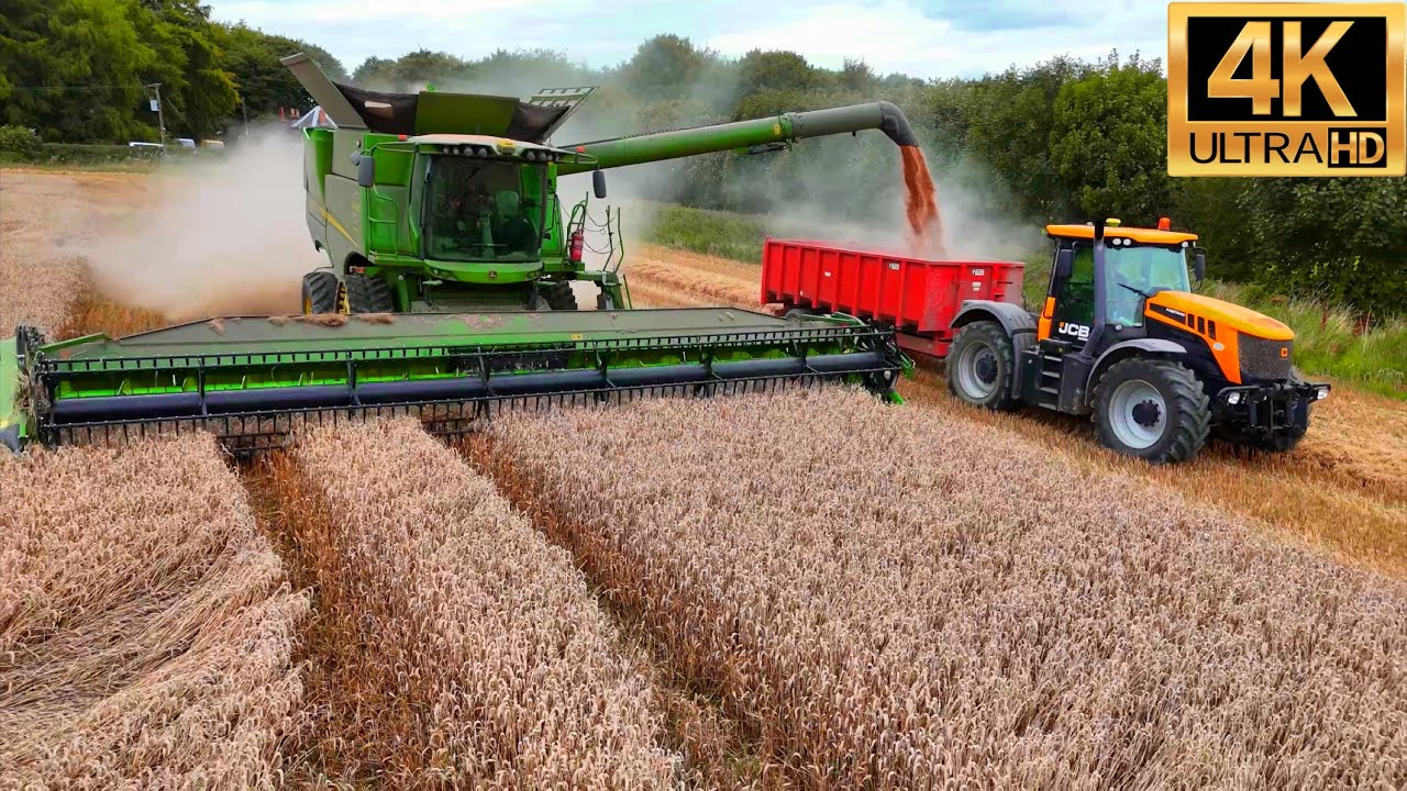 4K XXL HEAVY MACHINERY Harvesting Ploughing Spreading Season JOHN DEERE JCB Tractor