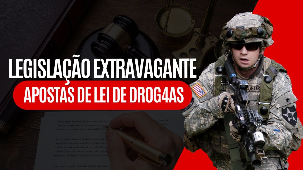 APOSTAS DE QUESTÕES | LEI DE DR0G4S | PROFESSOR MUNIZ