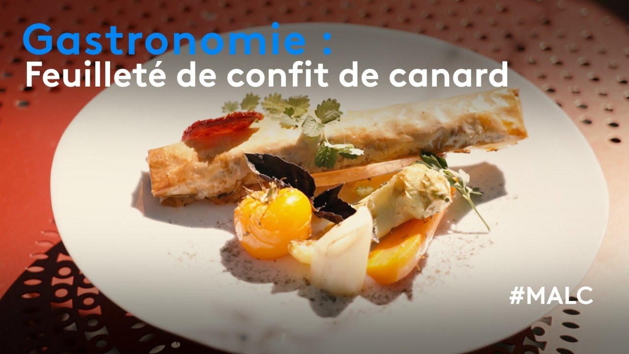 Gastronomie : feuilleté de confit de canard