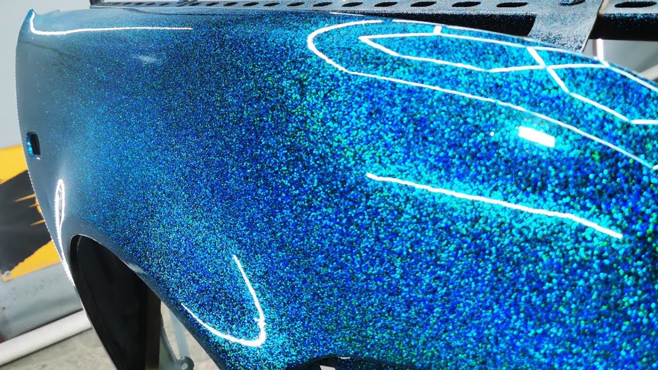 Metal Flake Azul Holograma