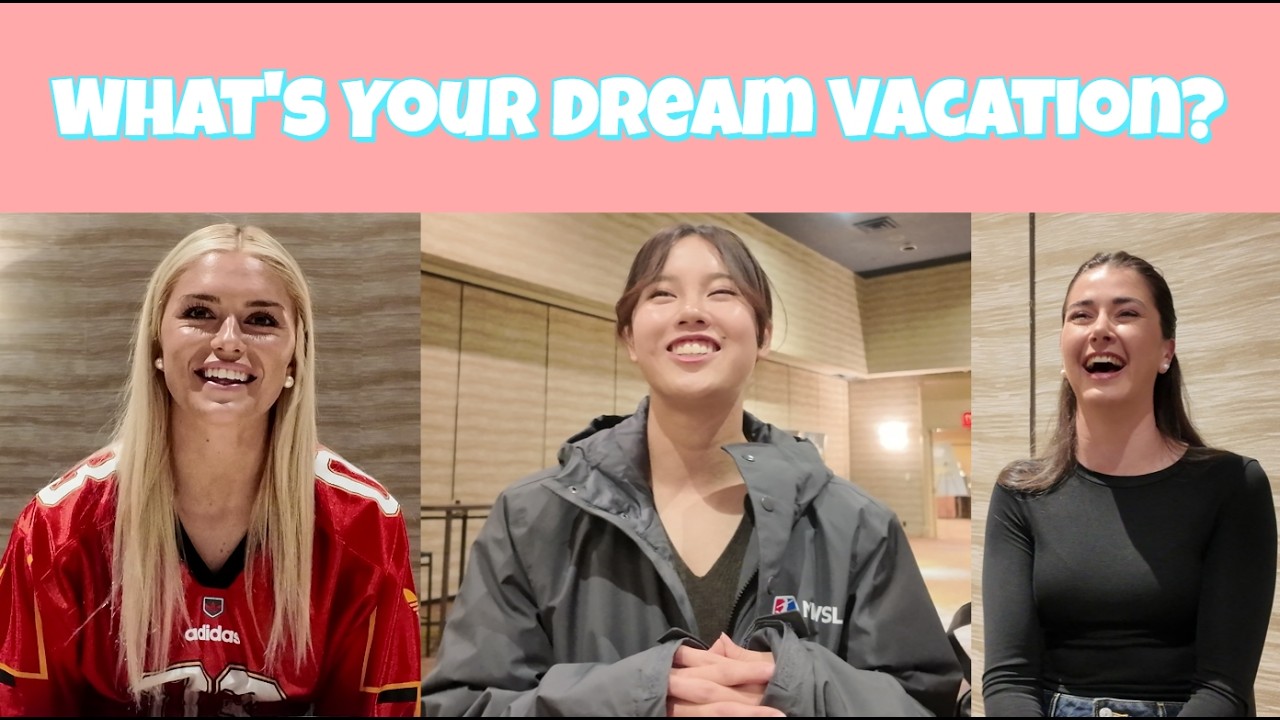 2026 NWSL Media Day | What's Your Dream Vacation? #nwsl #womenssoccer #womenssports