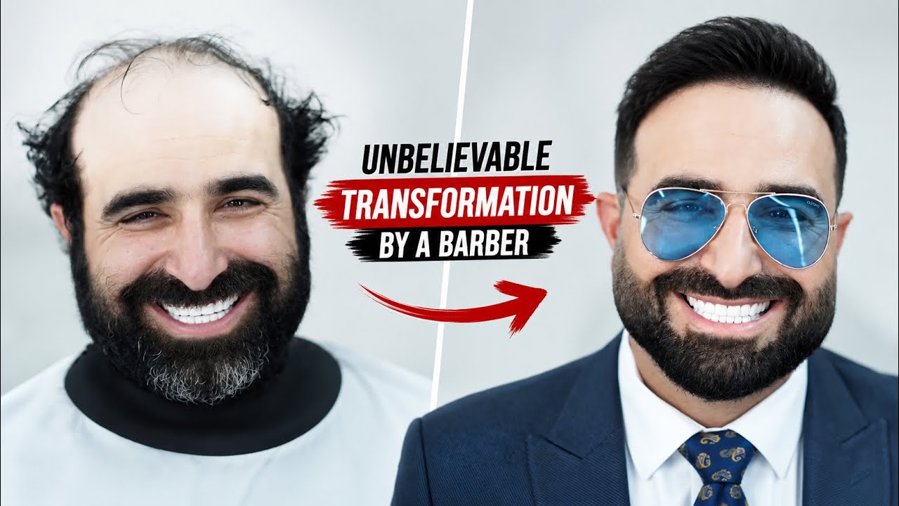 HE COULDNT STOP SMILING { HAIR TRANSFORMATION}