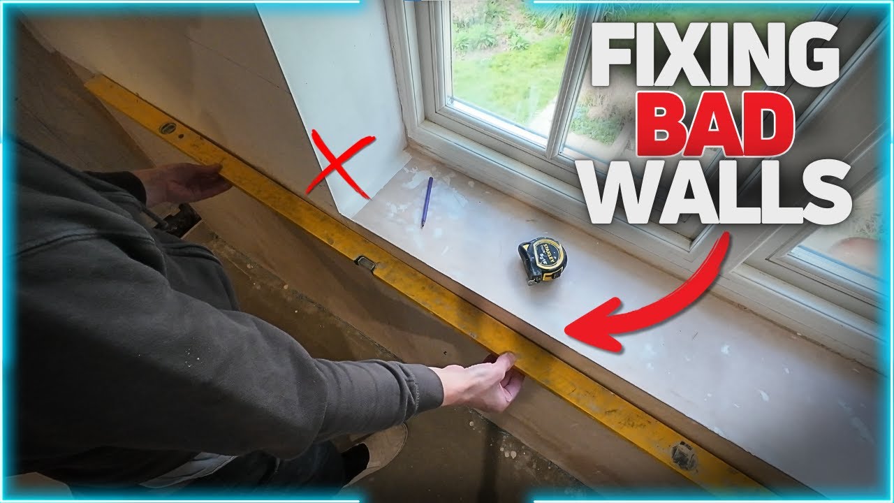 How To Make BAD Walls Flat For Installing Tiles!