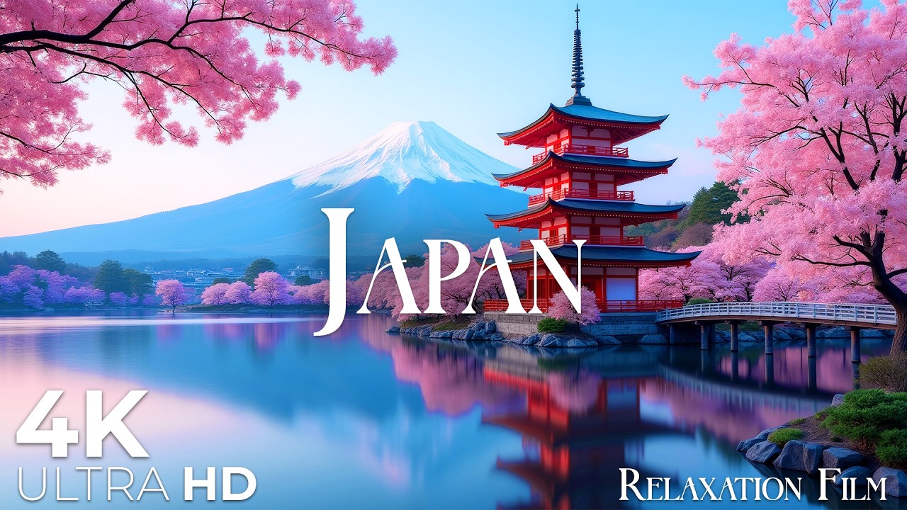 Japan 4K &bull; Unreal Nature Vistas with Meditation Music | Ultra HD Relaxation Film