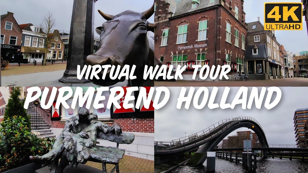 4K VIRTUAL WALK TOUR 013 - PURMEREND HOLLAND | The Funfair City of the Netherlands