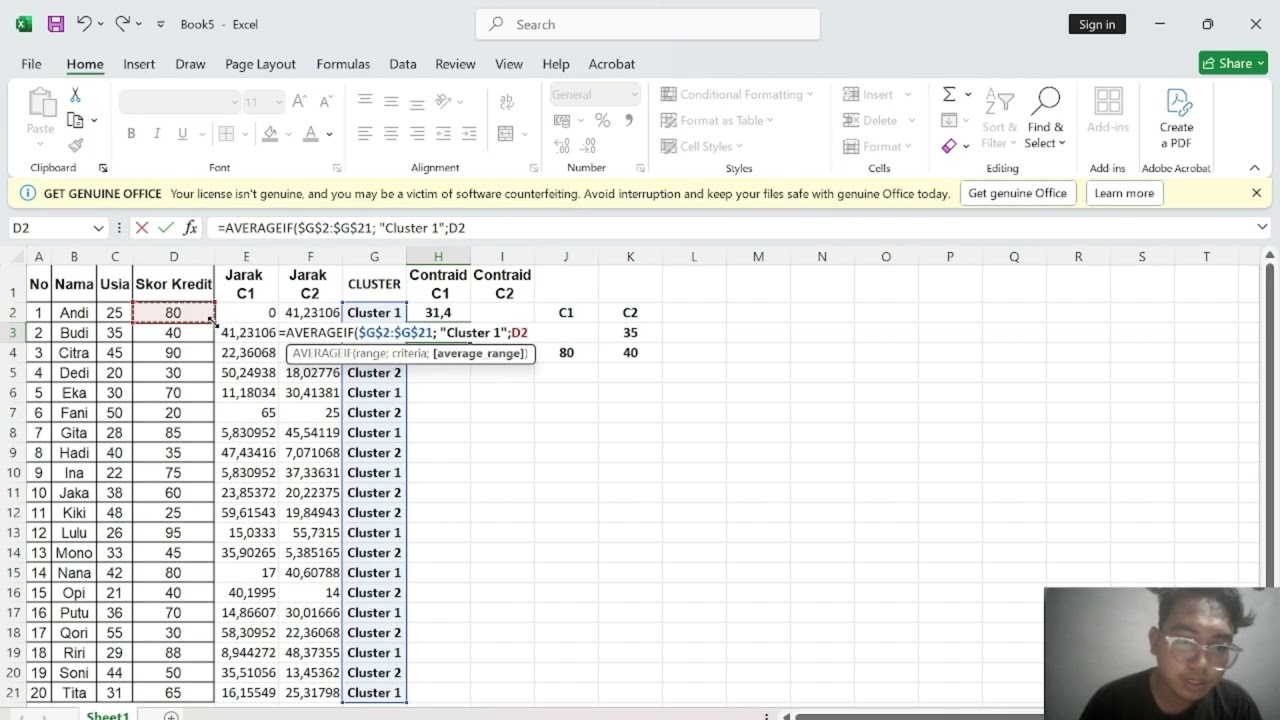 Metode Clustering menggunakan Algoritma K-Means